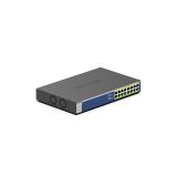 NETGEAR - GS516PP No administrado Gigabit Ethernet (10/100/1000) Energía sobre Ethernet (PoE) Azul, Gris