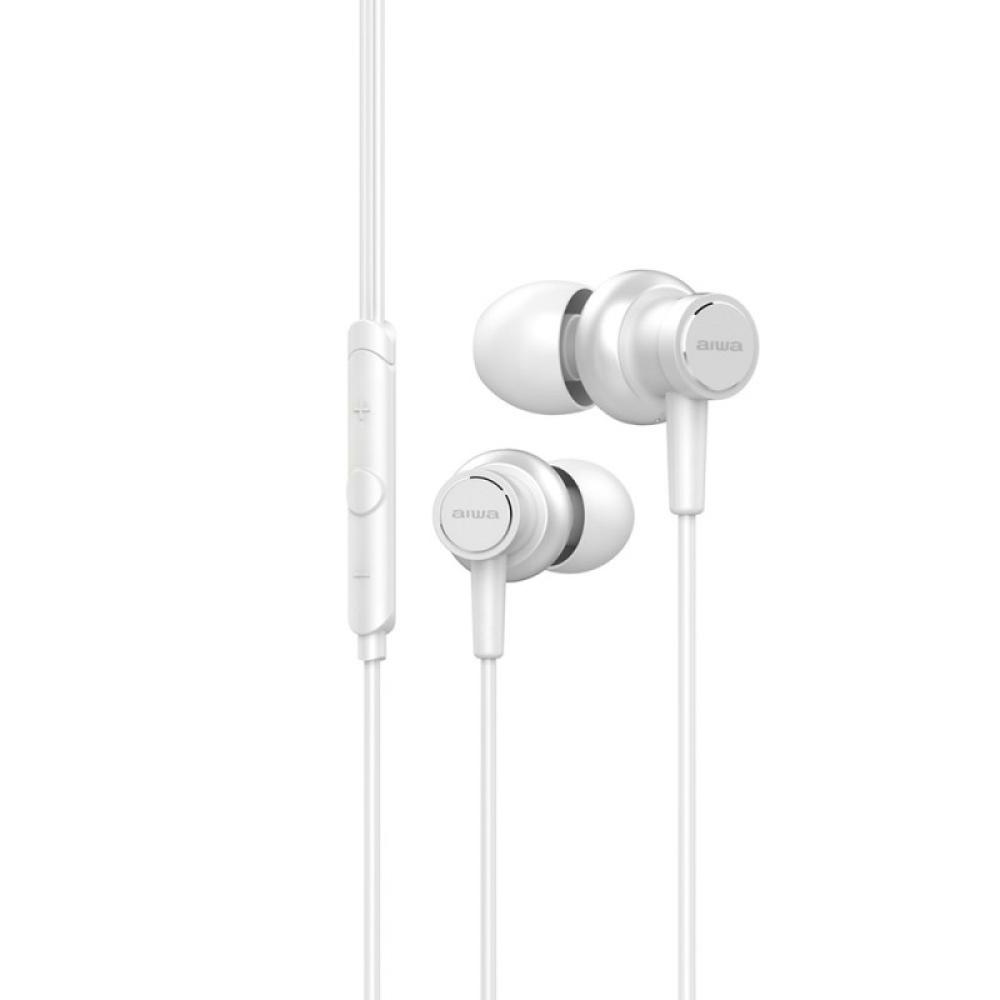 Aiwa - ESTM-500WT auricular y casco Auriculares Alámbrico Dentro de oído Música Blanco