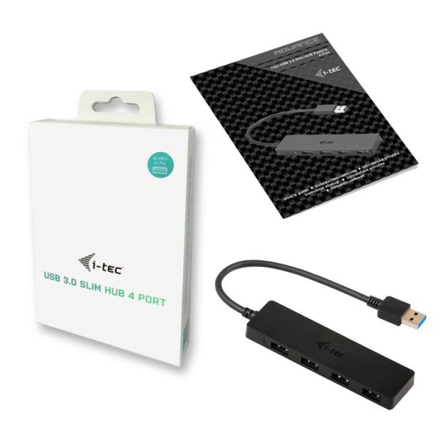 i-tec - Advance USB 3.0 Slim Passive HUB 4 Port