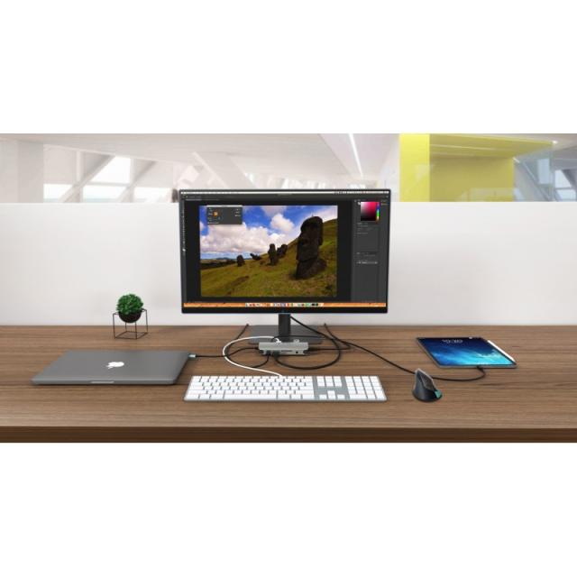 i-tec - Metal USB-C Travel Nano Dock HDMI/VGA with LAN + Power Delivery 100 W