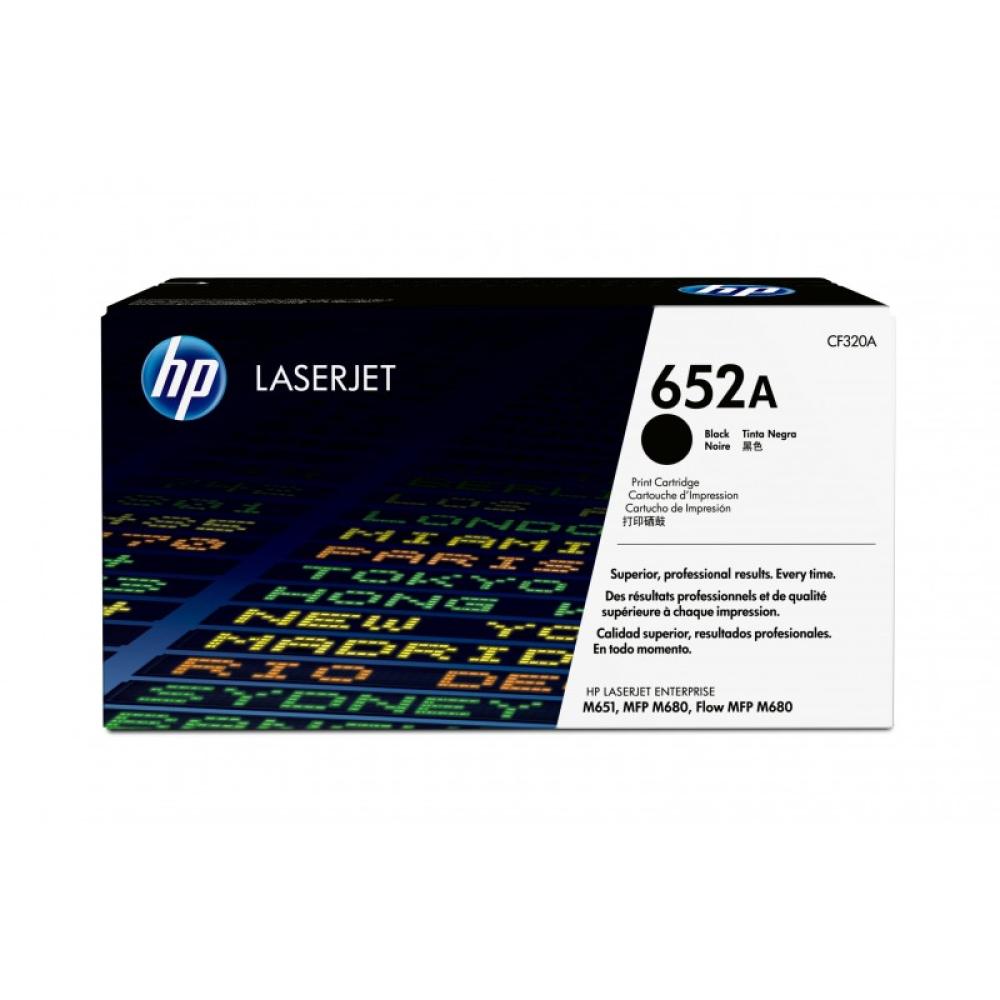 HP - Cartucho de tóner original LaserJet 652A negro