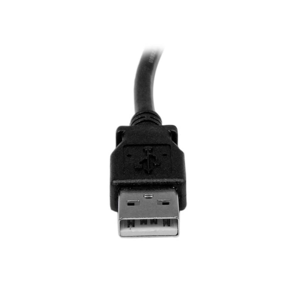 StarTech.com - Cable Adaptador USB 2m para Impresora Acodado - 1x USB A Macho - 1x USB B Macho en Ángulo Derecho