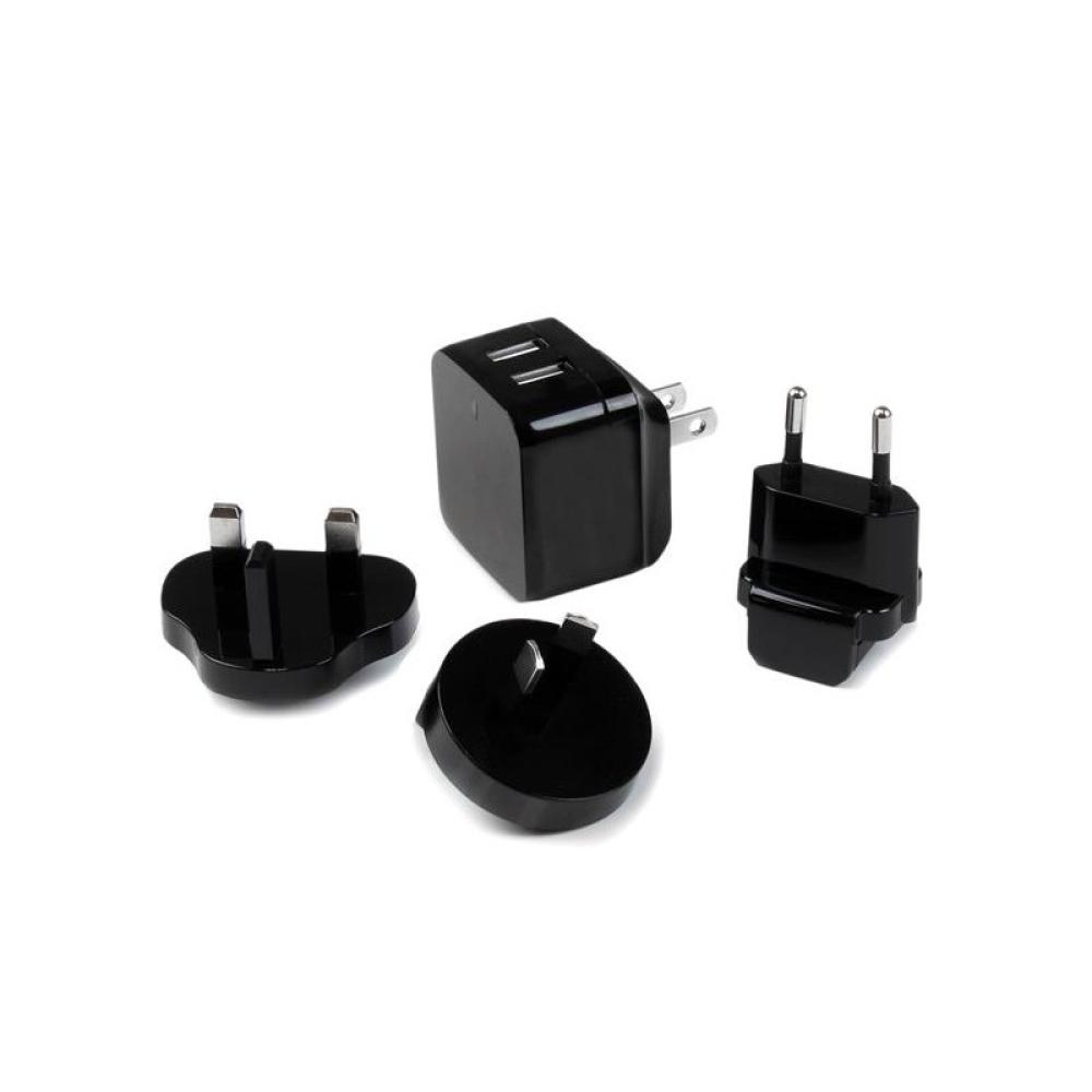 StarTech.com - Cargador de Pared USB de 2 Puertos para Tablets Smartphones - Cargador de Alta Potencia para Viajes