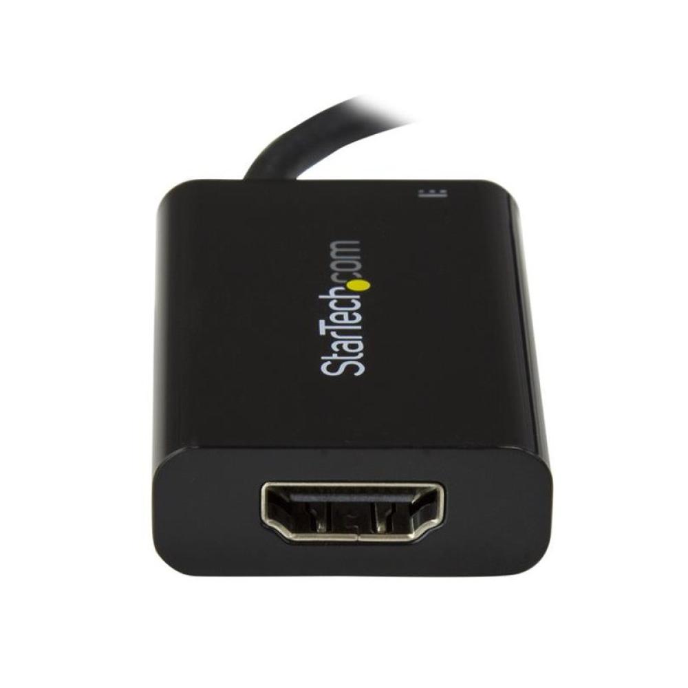 StarTech.com - Adaptador USB-C a HDMI 4K con Entrega de Alimentación por USB - 60 Watts - Negro
