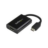 StarTech.com - Adaptador USB-C a HDMI 4K con Entrega de Alimentación por USB - 60 Watts - Negro