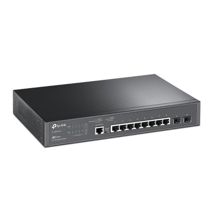 TP-Link - JetStream TL-SG3210 switch Gestionado L2/L3 Gigabit Ethernet (10/100/1000) 1U Negro