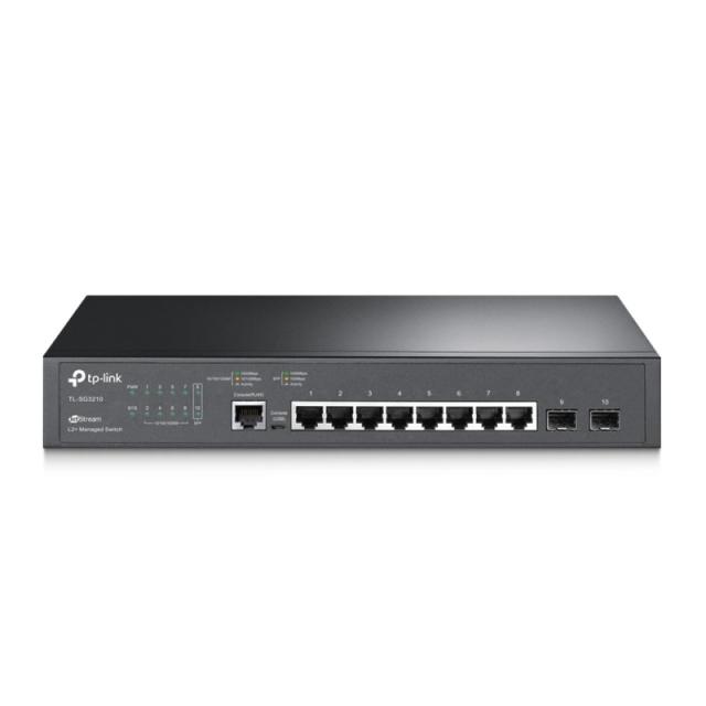 TP-Link - JetStream TL-SG3210 switch Gestionado L2/L3 Gigabit Ethernet (10/100/1000) 1U Negro