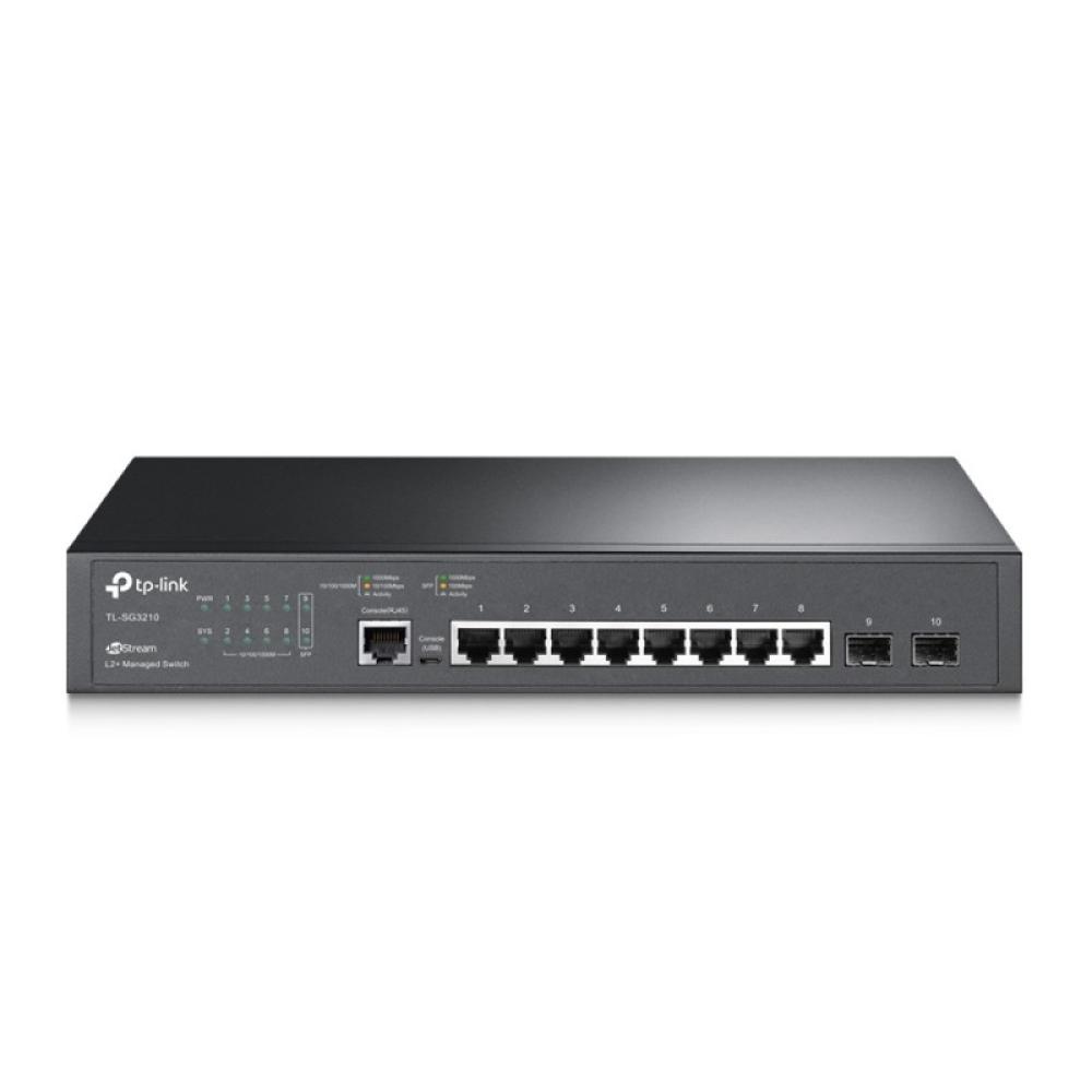 TP-Link - JetStream TL-SG3210 switch Gestionado L2/L3 Gigabit Ethernet (10/100/1000) 1U Negro