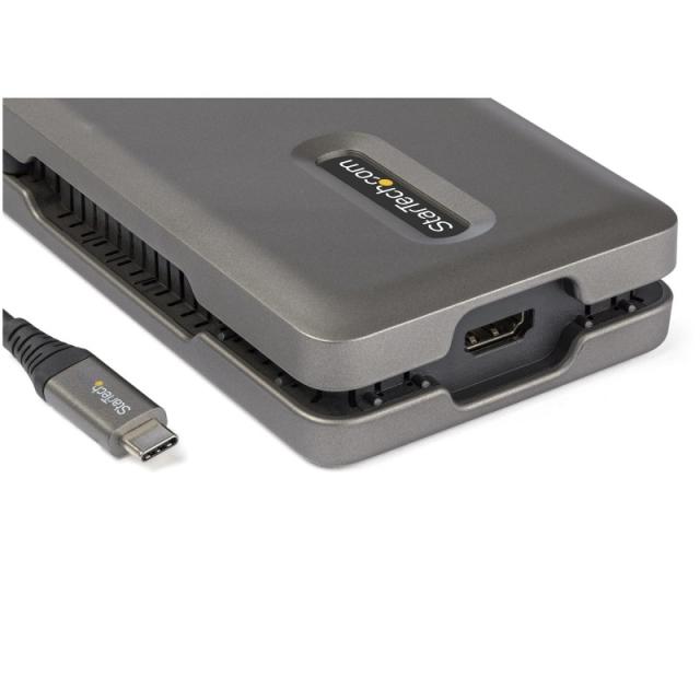 StarTech.com - Adaptador Multipuertos USB-C - USB Tipo C a HDMI 2.0 4K a 60Hz - Hub Ladrón USB de 2 Puertos de 10Gbps - con PD d