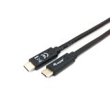 Equip - 128347 Cable USB 3.2 Gen 1 C a C, M/M , 2,0m, PD 60W, 5Gbps, Negro
