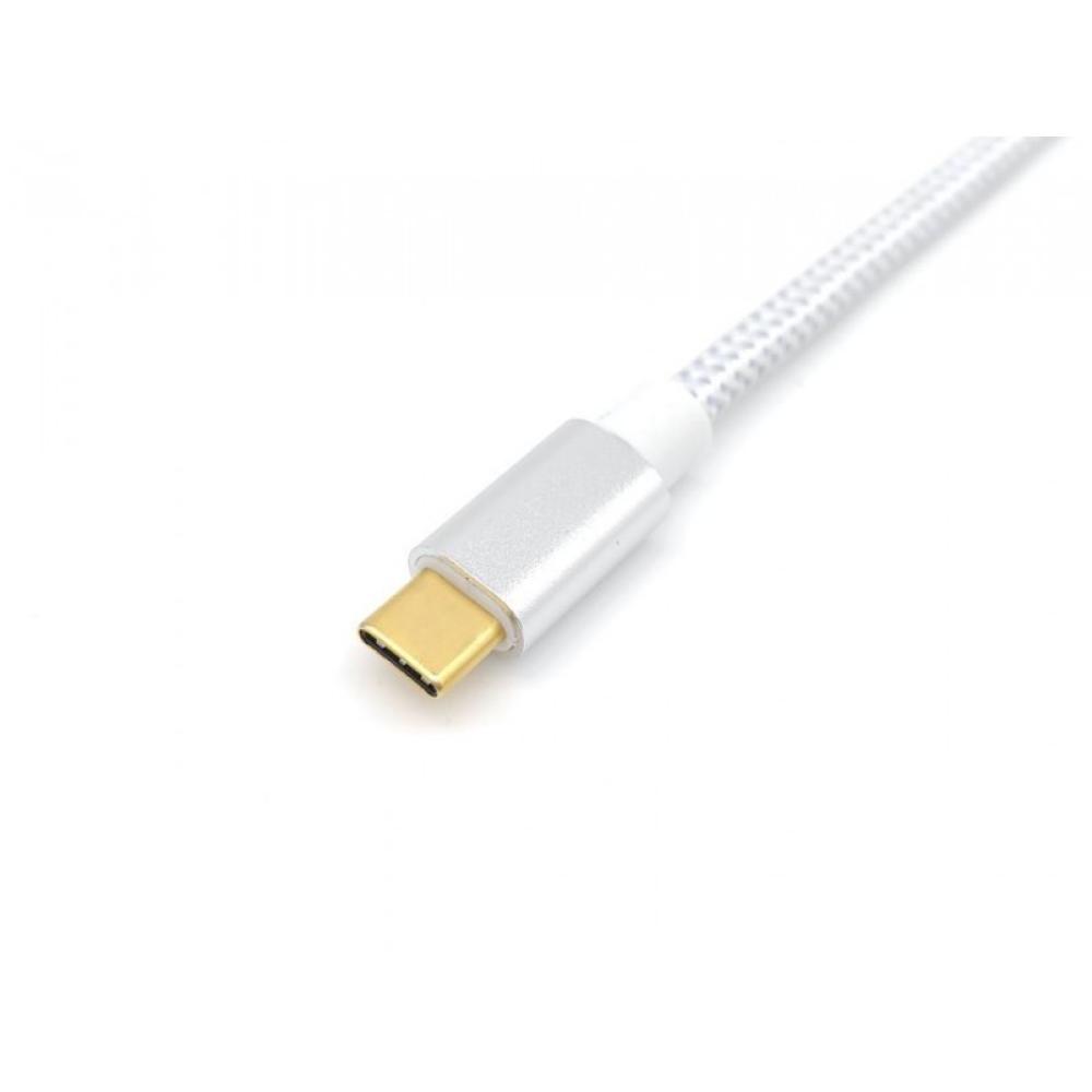 Equip - 128356 Cable USB 3.2 Gen 2 C a C, M/M, 1,0m, PD 100W , 4K/60Hz, 10Gbps, Blanco