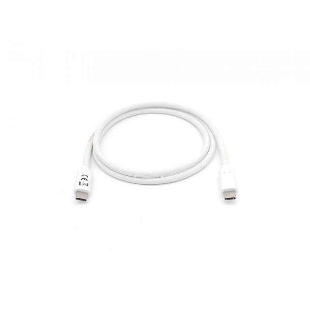 Equip - 128362 Cable USB 3.2 Gen 1 C a C , M/M , 2,0m, PD 60W, 5Gbps, Blanco