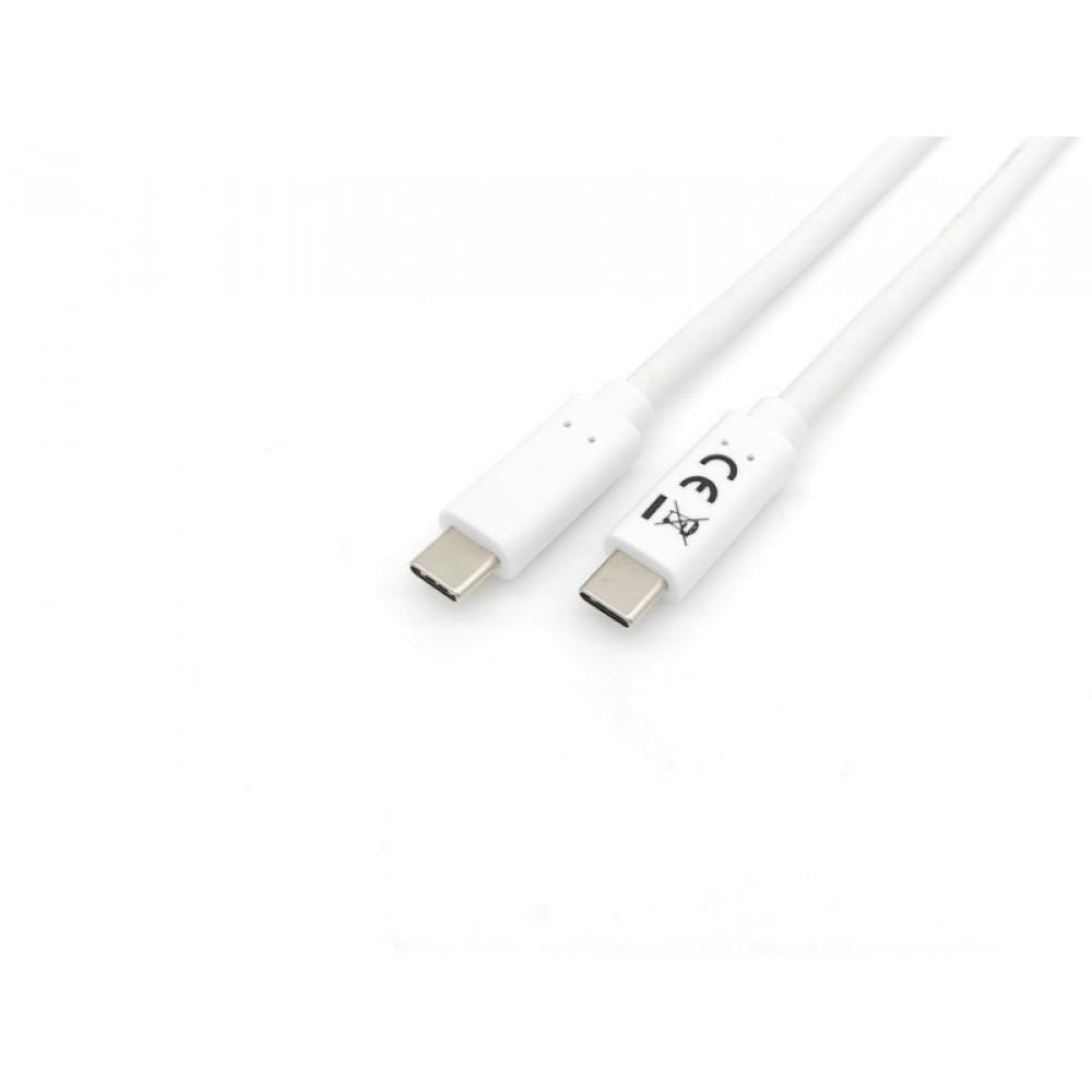 Equip - 128362 Cable USB 3.2 Gen 1 C a C , M/M , 2,0m, PD 60W, 5Gbps, Blanco