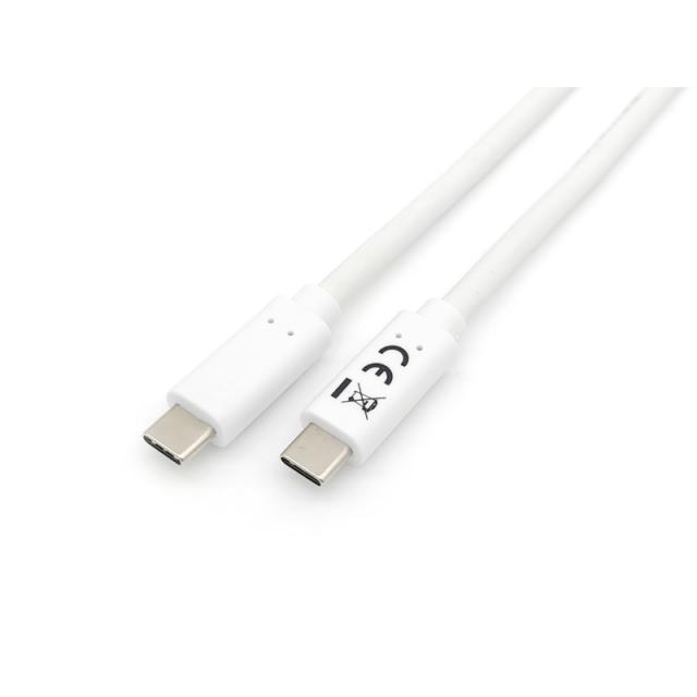 Equip - 128362 Cable USB 3.2 Gen 1 C a C , M/M , 2,0m, PD 60W, 5Gbps, Blanco