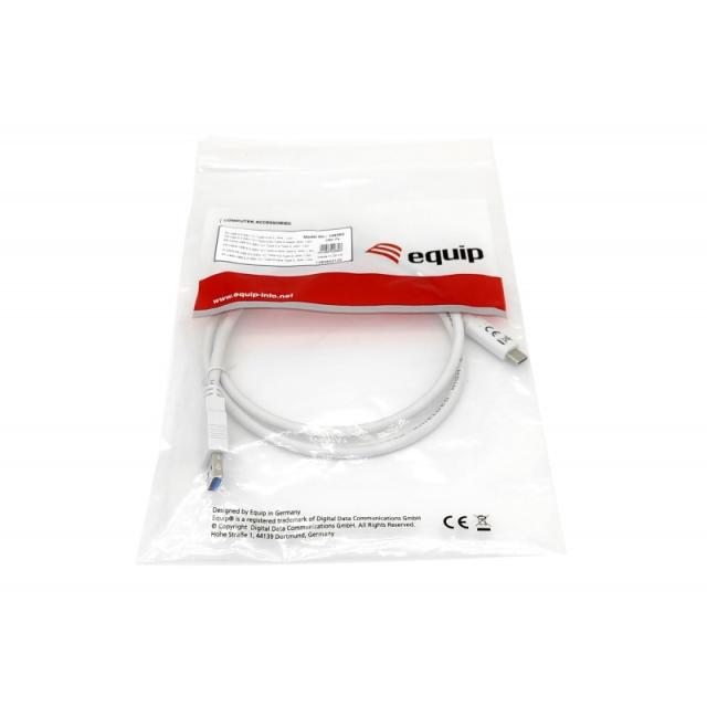 Equip - 128364 Cable USB 3.2 Gen 1 C a A, M/M , 2,0m, 5Gbps, Blanco