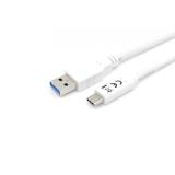 Equip - 128364 Cable USB 3.2 Gen 1 C a A, M/M , 2,0m, 5Gbps, Blanco