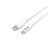 Equip - 128364 Cable USB 3.2 Gen 1 C a A, M/M , 2,0m, 5Gbps, Blanco