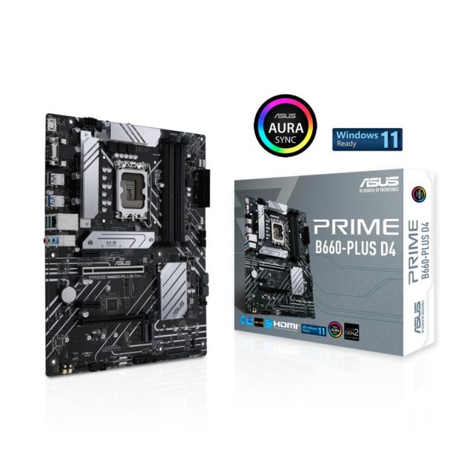 ASUS - PRIME B660-PLUS D4 Intel B660 LGA 1700 ATX