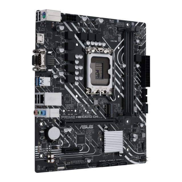 ASUS - PRIME H610M-D D4 Intel H610 LGA 1700 micro ATX