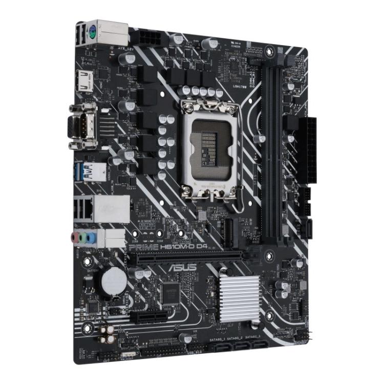 ASUS - PRIME H610M-D D4 Intel H610 LGA 1700 micro ATX