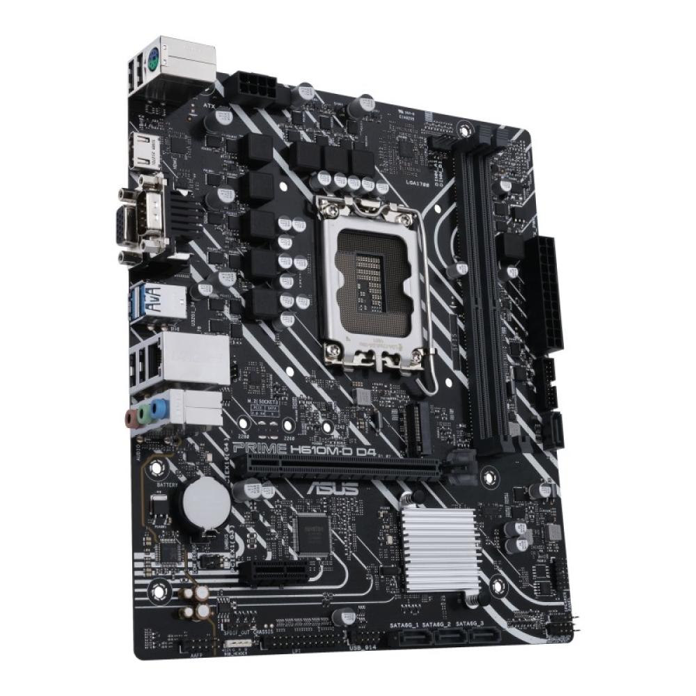ASUS - PRIME H610M-D D4 Intel H610 LGA 1700 micro ATX