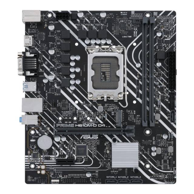 ASUS - PRIME H610M-D D4 Intel H610 LGA 1700 micro ATX