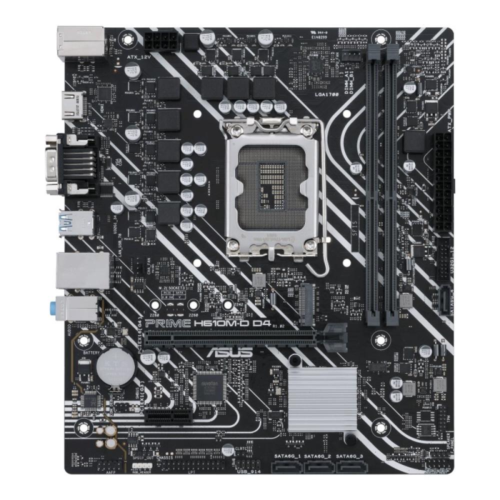 ASUS - PRIME H610M-D D4 Intel H610 LGA 1700 micro ATX