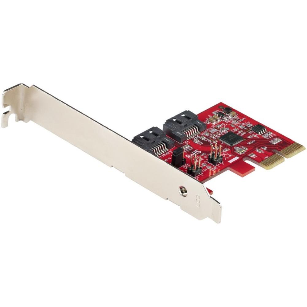 StarTech.com - Tarjeta PCIe SATA - Tarjeta PCI Express Controladora de 2 Puertos SATA de 6Gbps - Perfil Completo o Bajo - Adapta