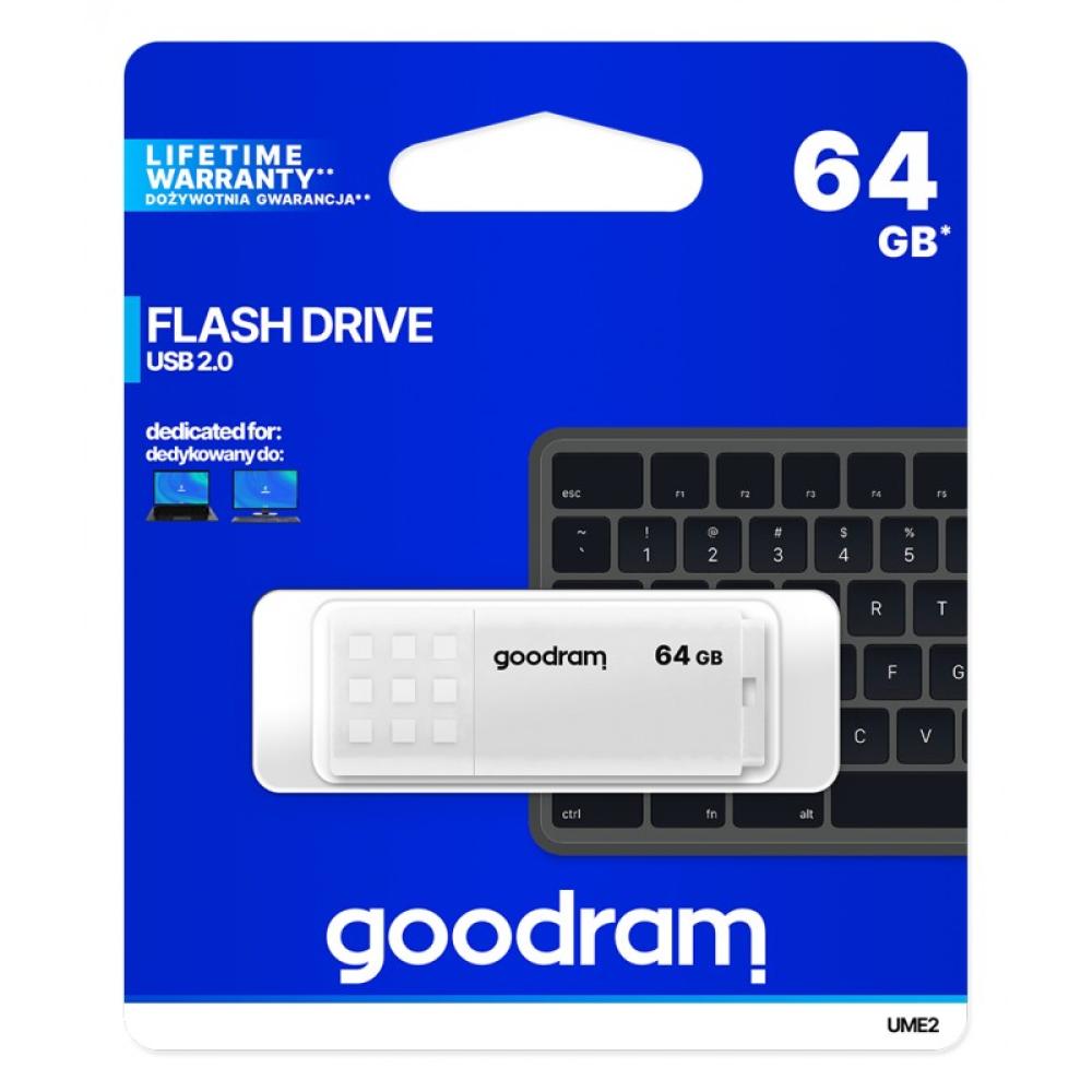 Goodram - UME2 unidad flash USB 64 GB USB tipo A 2.0 Blanco