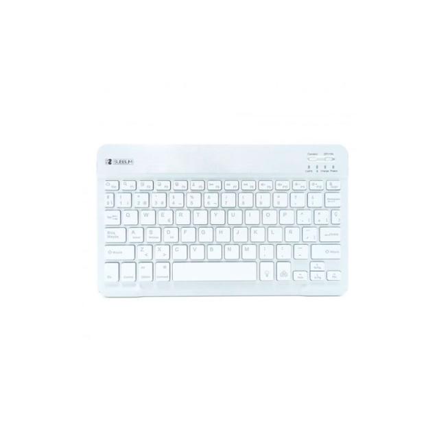 SUBBLIM - Teclado Retroiluminado Bluetooth Smart Backlit BT Keyboard Silver