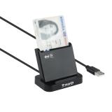 TooQ - Lector de Tarjetas Inteligentes DNIe VISION USB 2.0, Negro