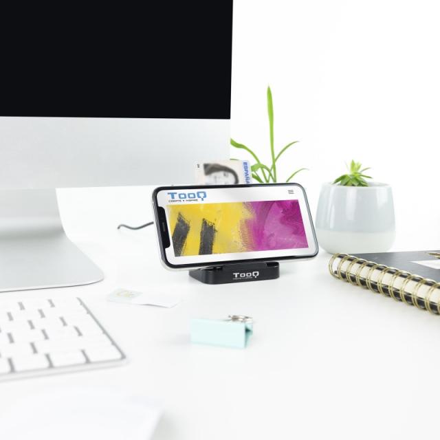 TooQ - Lector de Tarjetas Inteligentes DNIe VISION USB 2.0, Negro