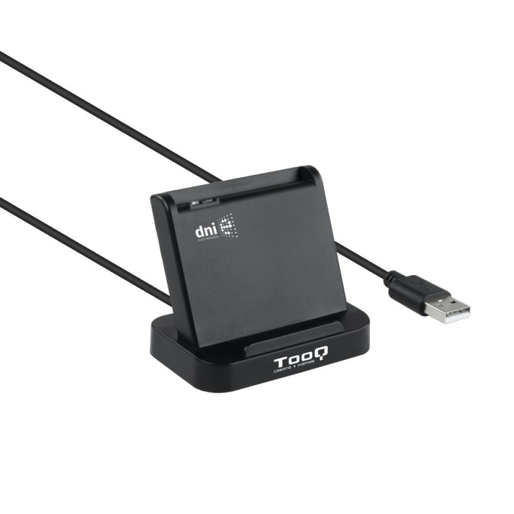 TooQ - Lector de Tarjetas Inteligentes DNIe VISION USB 2.0, Negro
