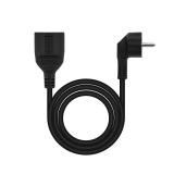 Nanocable - Cable de Alimentación Alargador, Negro, 3 m