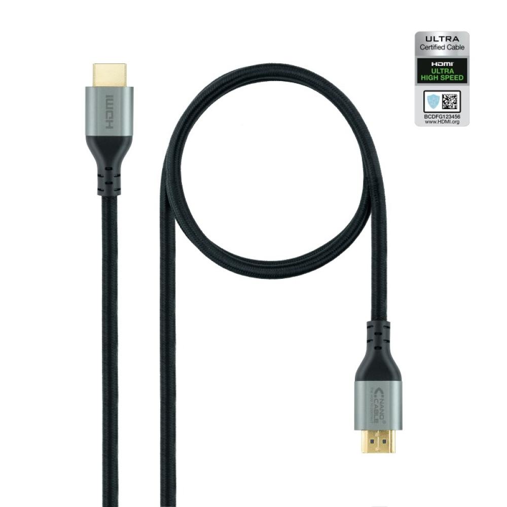 Nanocable - Cable HDMI 2.1 Certificado ULTRA HIGH SPEED A/M-A/M, Negro, 2 m