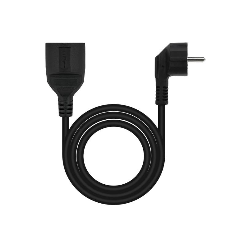 Nanocable - Cable de Alimentación Alargador, Negro, 5 m