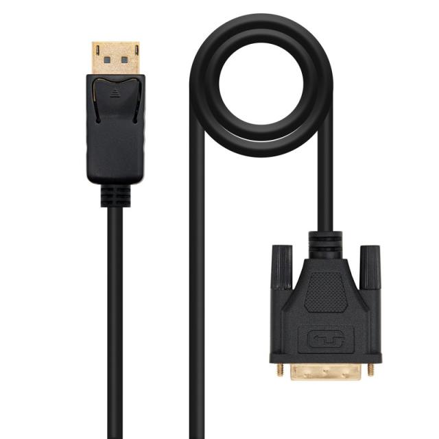 Nanocable - Cable Conversor DisplayPort a DVI, DP/M - DVI/M, Negro, 1 m