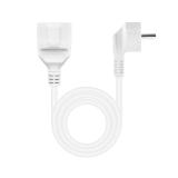 Nanocable - Cable de Alimentación Alargador, Blanco, 2 m