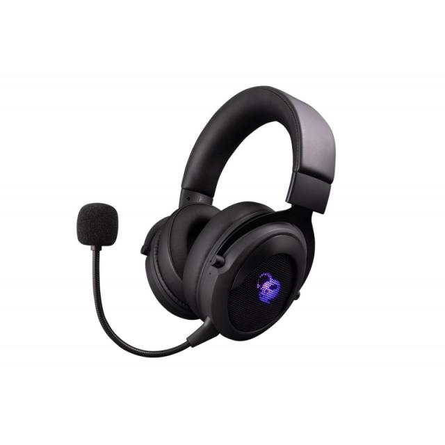 Deep Gaming - RGB G01 PRO Auriculares Inalámbrico y alámbrico Diadema Juego USB Tipo C Negro