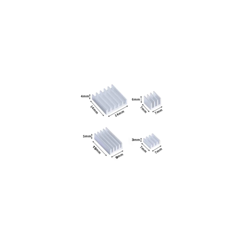 Raspberry Pi - RASPBERRY DISIPADOR, PACK COMPATIBLE PI 4