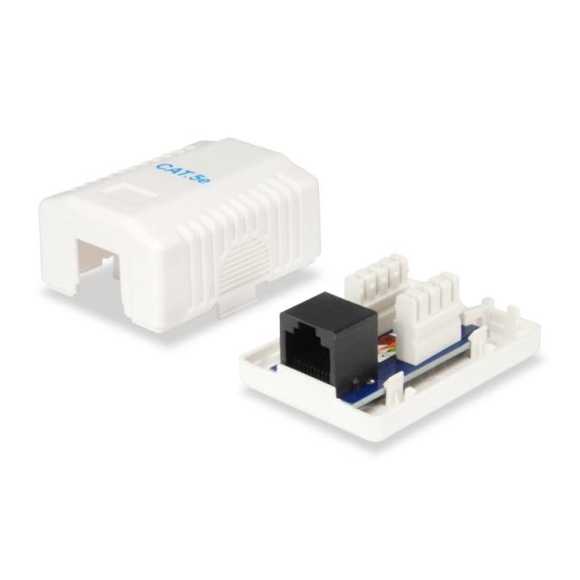 Equip - 235113 caja de tomacorriente RJ-45 Blanco