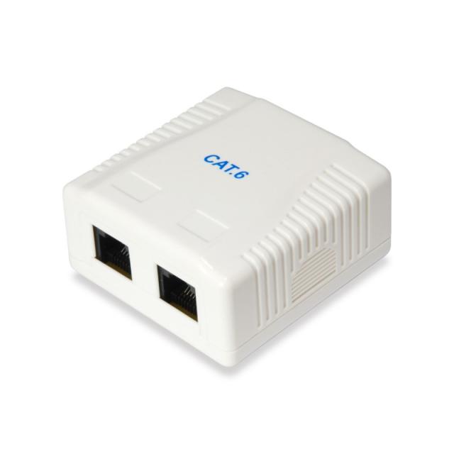 Equip - 235214 caja de tomacorriente RJ-45 Blanco
