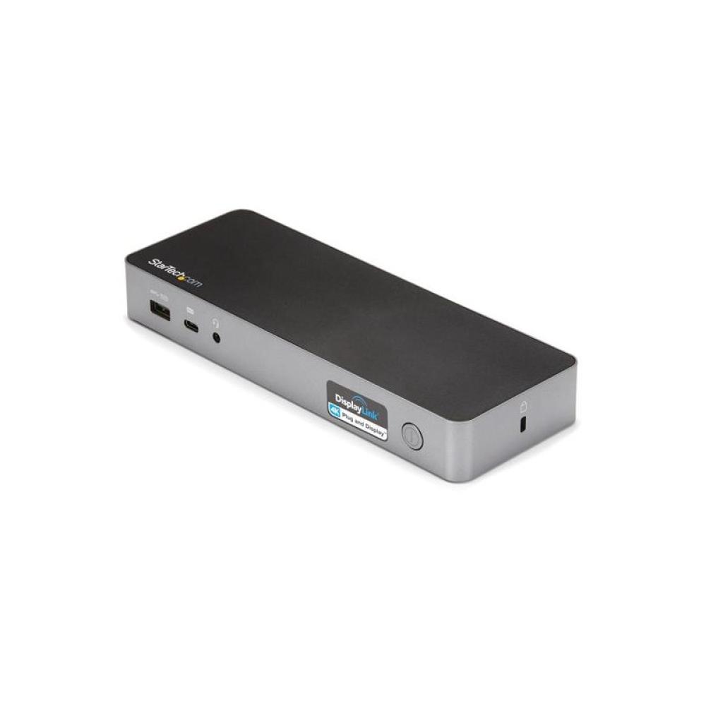 StarTech.com - Docking Station Universal para Portátil - Replicador de Puertos Híbrido USB-C/-A - 2x HDMI y DP 4K - PD 100W - Ma