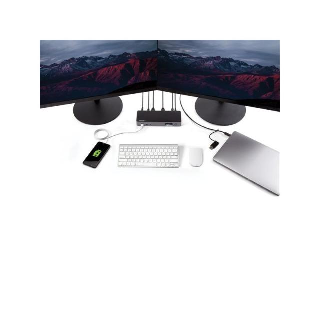 StarTech.com - Docking Station Universal para Portátil - Replicador de Puertos Híbrido USB-C/-A - 2x HDMI y DP 4K - PD 100W - Ma