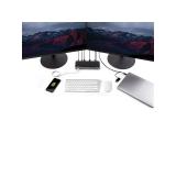 StarTech.com - Docking Station Universal para Portátil - Replicador de Puertos Híbrido USB-C/-A - 2x HDMI y DP 4K - PD 100W - Ma