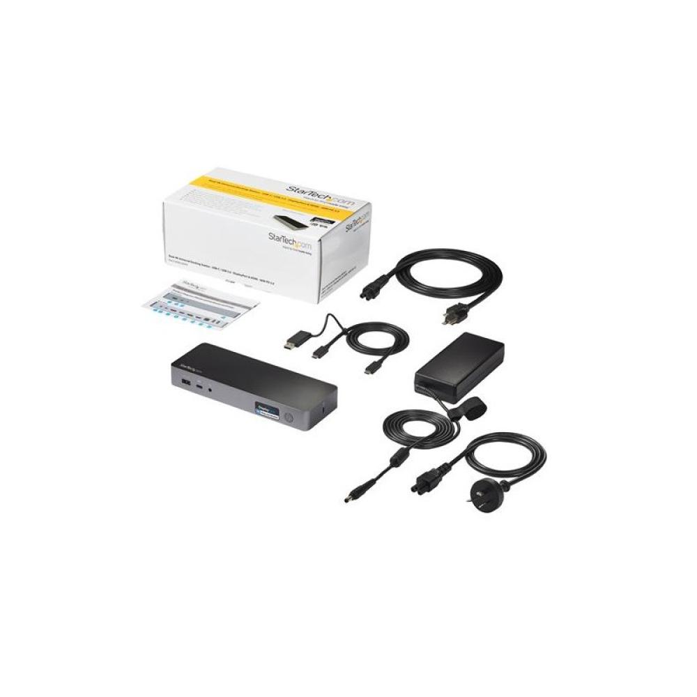 StarTech.com - Docking Station Universal para Portátil - Replicador de Puertos Híbrido USB-C/-A - 2x HDMI y DP 4K - PD 100W - Ma