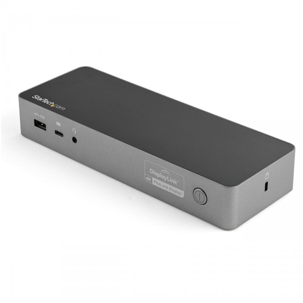 StarTech.com - Docking Station Universal para Portátil - Replicador de Puertos Híbrido USB-C/-A - 2x HDMI y DP 4K - PD 100W - Ma