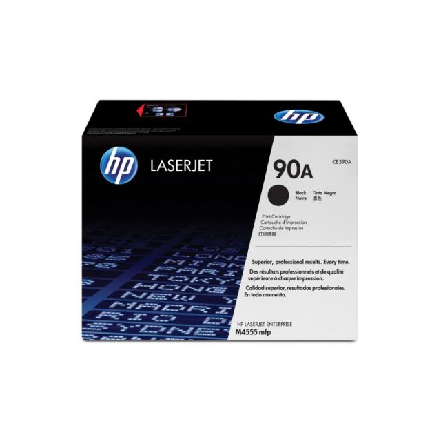 HP - Cartucho de tóner original LaserJet 90A negro