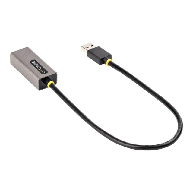 StarTech.com - Adaptador USB 3.0 a Ethernet Gigabit de 10/100/1000 para Portátiles - con Cable Incorporado de 30cm - Adaptador U
