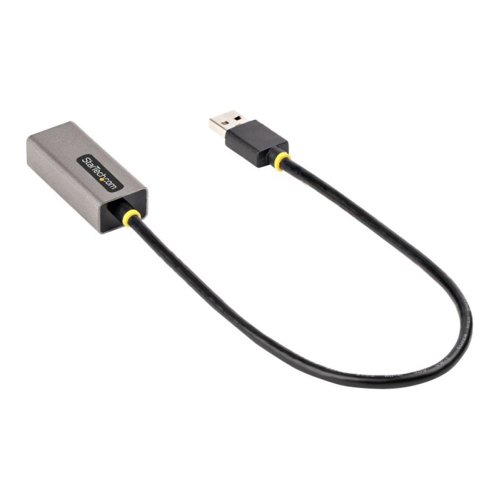 StarTech.com - Adaptador USB 3.0 a Ethernet Gigabit de 10/100/1000 para Portátiles - con Cable Incorporado de 30cm - Adaptador U